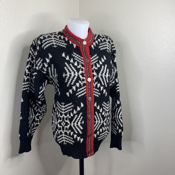 Cambridge Dry Goods Sweaters - Cambridge Woolens Dry Goods Wool Cardigan Sweater Fair Isle Nordic Women’s Sz S